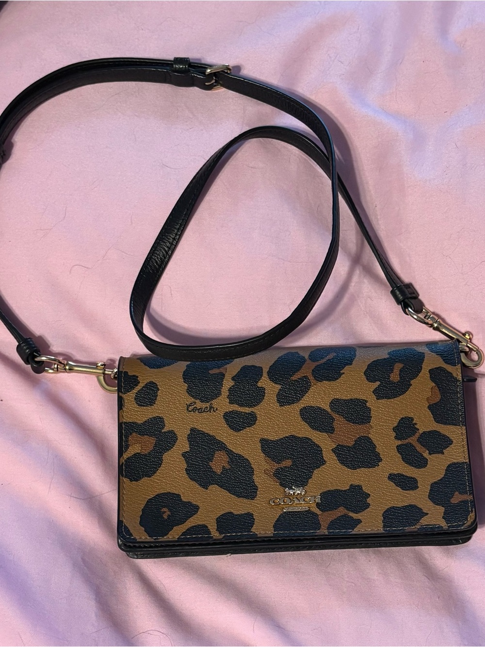 Coach Leopard Print Crossbody purse